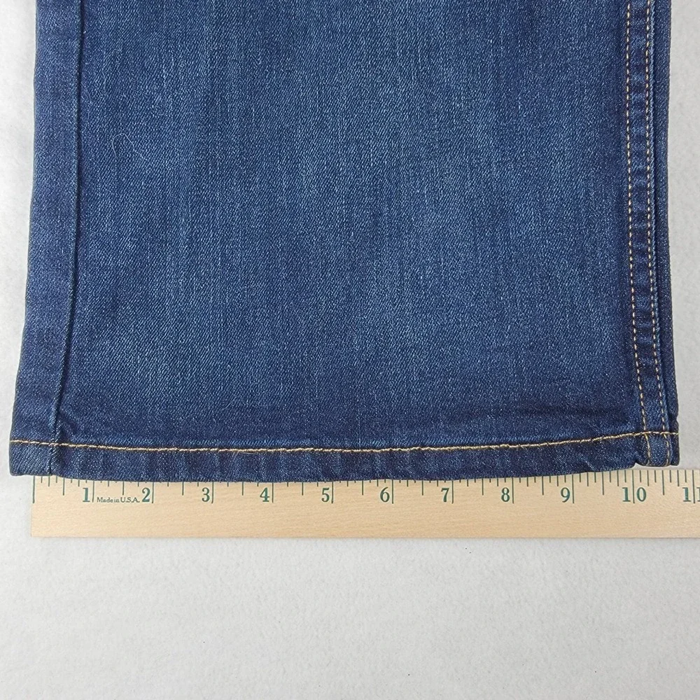Levis Mens Jeans 569 Loose Straight Leg Stretch Denim Dark Wash 44x32 Western